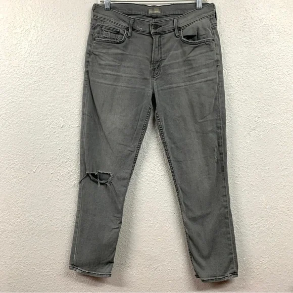 Mother The Dropout Jean Looker Ankle Fray Jean Women's 28